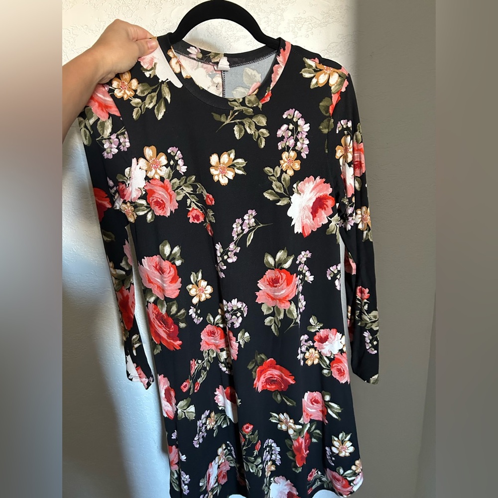 Floral Long Sleeve Dress
